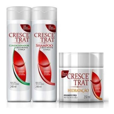 Imagem de Kit Shampoo Condicionador Hidratação Anti Queda Crescetrat - Forever L