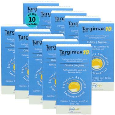 Imagem de Targimax 10 Suplemento Animal 40ml Kit Com 10 - Inovet