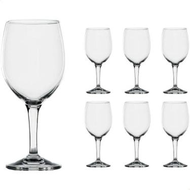 Imagem de Jogo Taças 600ml Multiuso Vinho Gin Tonica Vidro 6 Unidades - Univenda