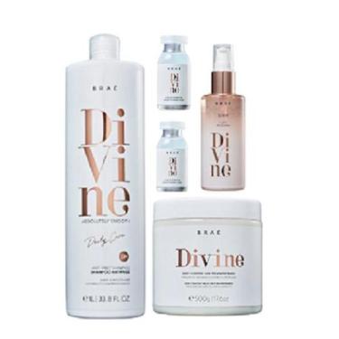 Imagem de Brae Divine Shampoo Antifrizz 1L+Mascara 500g+Serum 60ml+ 2 Ampolas 13
