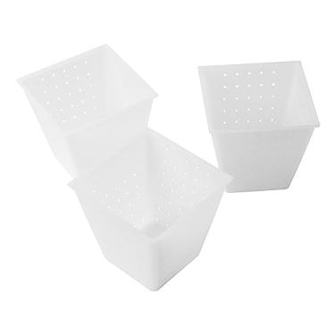 Imagem de Molde de queijo para fazer queijos 377 g - Molde retangular para fazer todos os tipos de queijo macio - Cesta de fabricação de queijo para ricota, queijo feta, camembert, 3 peças
