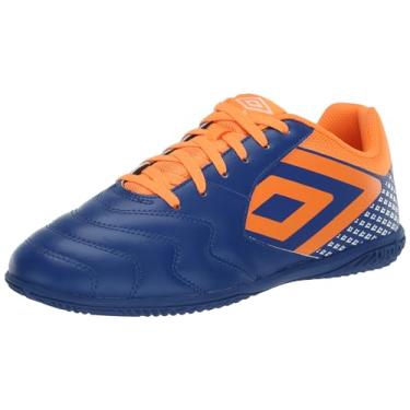 Imagem de Umbro Tênis de futebol masculino Sala 5 Ic Indoor, Azul/laranja/branco, 42