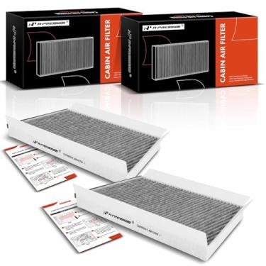Imagem de A-Premium Filtro de ar de cabine de 2 peças com carbono ativado compatível com modelos Mercedes-Benz - C230, C240, C280, C32 AMG, C320, C350, C55 AMG, CLK320, CLK350, CLK500, CLK55 AMG, CLK550 - sob o