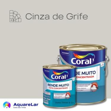 Imagem de Rende Muito Coral Fosco, CINZA DE GRIFE, 3,6L