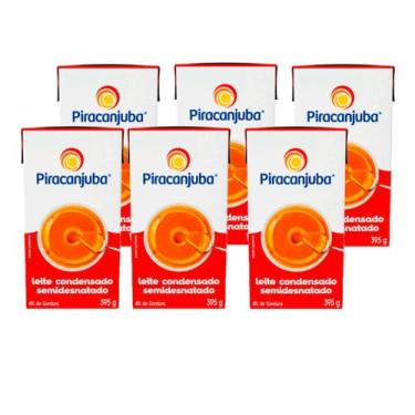 Imagem de Leite Condensado Piracanjuba Caixa 395g - 06 Unidades