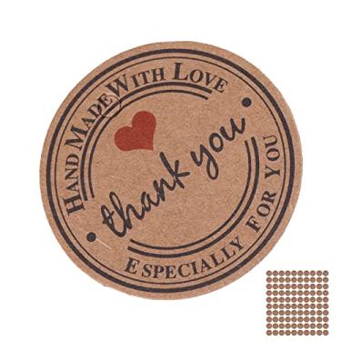 Imagem de Etiqueta de Preço Redonda Marrom Pendurada, Pacote de 100 Peças de Etiquetas de Lembranças de Roupas de Papel Artesanal Faça você Mesmo, Etiquetas de Presente de Tamanho Mini