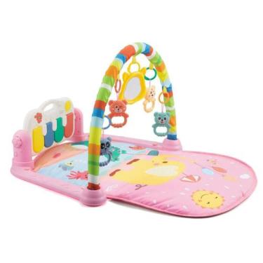 Imagem de Tapete De Atividade Infantil Para Bebê Color Baby Rosa 2M+