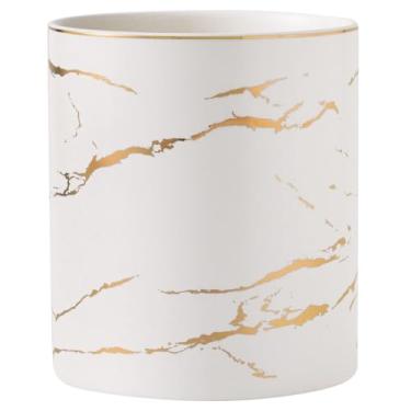 Imagem de Howise Suporte para Utensílios de Mármore de 7 ", Organizador de Suporte para Utensílios de Cozinha Grande para Balcão de Cozinha, Suporte para Espátula de Crock de Utensílio Estável Branco de Mármore