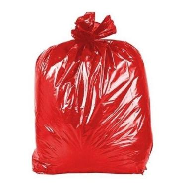 Imagem de Saco De Lixo 100 Litros Pacote C/100 Vermelho - HIGIPACK