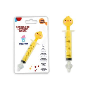 Imagem de Seringa de Lavagem Nasal Infantil Bebê Pintinho Amarelinho 2420 - VILA