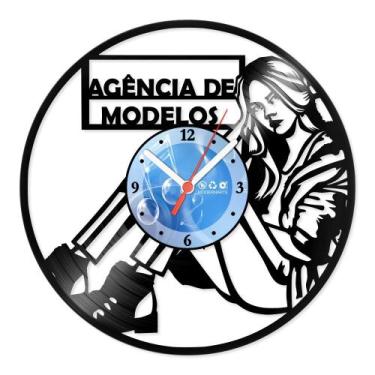 Imagem de Relógio De Parede Disco Vinil Comercial - Agência de Modelos - VCM-025
