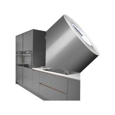 Imagem de Adesivo para envelopamento Geladeiras Móveis 6MX50CM PRATA - Marca Imp