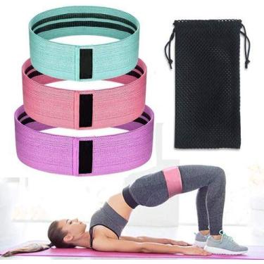 Imagem de Kit 3 Faixas Elasticas De Exercicios Hip Resistance Bands - OEM