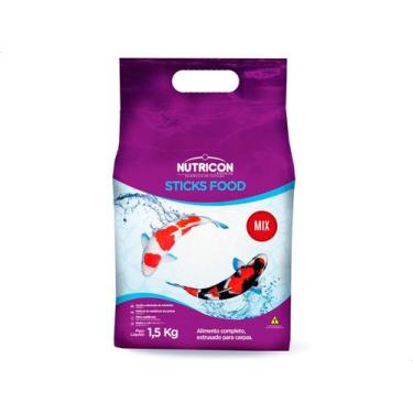 Imagem de Ração P/ Carpas Nutricon Sticks Food Mix 1,5 Kg
