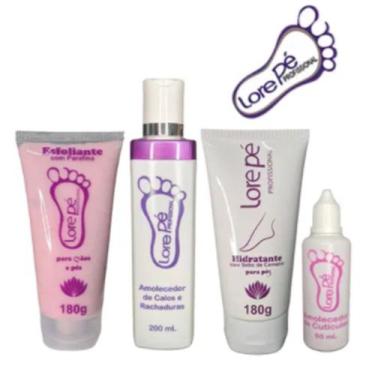 Imagem de Kit Podologia 4 Itens Lorepé Removedor Calos Rachadura - A.R Variedade