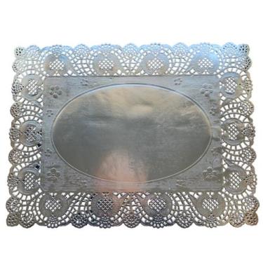 Imagem de Souplast Doilies de Papel Metalizado 30x40 Prata 20 Un - PP