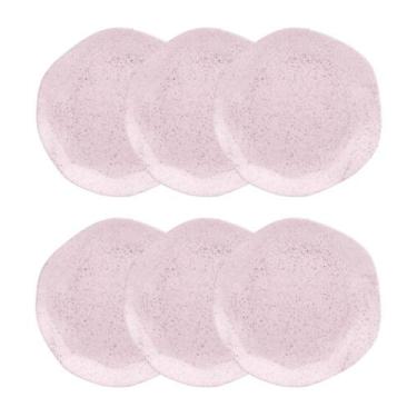 Imagem de Conjunto 6 Pratos de Sobremesa 21,5 cm Ryo Pink Sand Porcelana Oxford