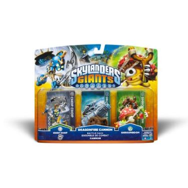 Imagem de Skylanders Giants Battlepack #1 - Chop Chop - Dragonfire Cannon - Shroomboom