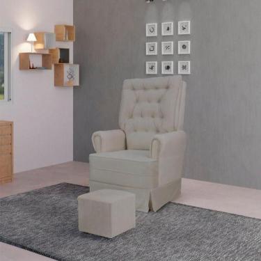 Imagem de Poltrona Amamentação Com Balanço Eloa Capuccino - GARIANI