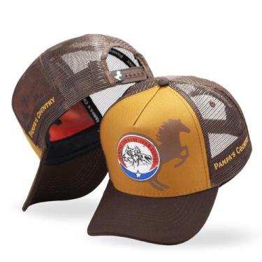 Imagem de Boné Sertanejo Cavalo Country  Telinha Unissex Team Roping - Pampas Co