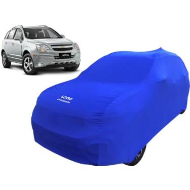 Imagem de Capa De Tecido P/ Proteção De Carros Chevrolet Captiva - Mz, Azul