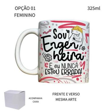 Imagem de Caneca 325ml Flork Engenharia Civil Engenheiro Engenheira - LARANJA E 