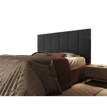 Imagem de Cabeceira Cama Box Queen 1.58 Flora - LOJAS PRIMELAR, Preto