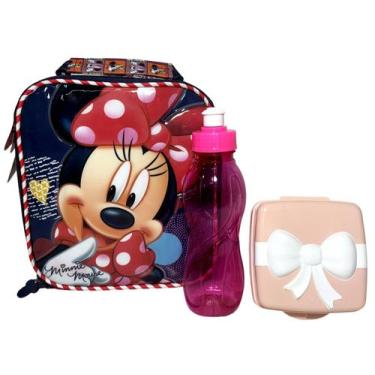 Imagem de Lancheira Escolar Térmica Infantil Personagem Menina Minnie Mouse  Ver