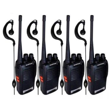 Imagem de Kit 4 Radio Comunicador 777s Profissional Ht Uhf 16 Canais - Baofeng