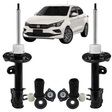 Imagem de 2 Amortecedor Dianteiro Nakata Fiat Cronos 2018 a 2020 + KIT Batente O