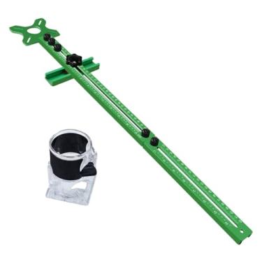 Imagem de Nishiyuenyi Suporte de fresagem de roteador estendido, ranhura, círculo de corte, gabarito de gabinete, ferramenta de modelo, 68 cm/26,77 polegadas, gabarito de, Estendido com Base