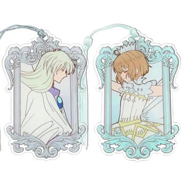Imagem de Conjunto de marcadores de livro de anime Magic Cards Captor Sakura – Marcadores de livros fofos de desenho animado para leitura, mulheres, homens, fãs de anime, coleção de acessórios para livros,