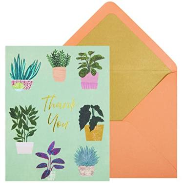 Imagem de NIQUEA.D Cartões de nota em caixa, plantas de casa, inclui um interior personalizado em branco e envelope coordenado, conjunto de 10 (NBB-0019)