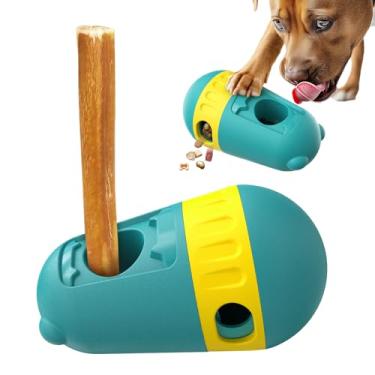 Imagem de Lamdesa Brinquedos interativos para cães, brinquedo indestrutível, ajustável, distribuidor de comida, alimentador de quebra-cabeças para cães, alternativa perfeita para tigelas de cachorro com