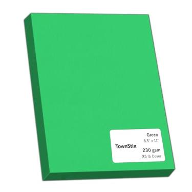 Imagem de 96 peças, 38,6 kg (230 gsm) – cartolina verde, papel de papelão grosso pesado – impressão a laser e jato de tinta, 21,6 x 28 cm