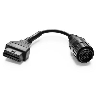Imagem de TOPDON Conector redondo de 10 pinos para adaptador de 16 pinos compatível com motocicletas BMW