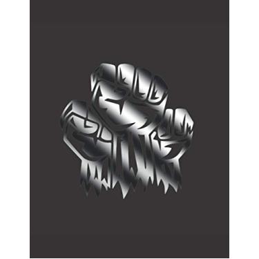 Imagem de DOTTED JOURNAL: Sketchbook A4 Large Dot Graph Notebook 300 Pages Diary for Writing or Drawing 8.5 x 11 Rainbow Fist