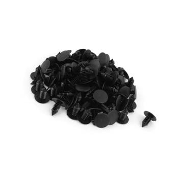 Imagem de Motoforti 100 peças de clipes de rebite de plástico de 8 mm para para-choques retentor de proteção de carro clipes de longa duração