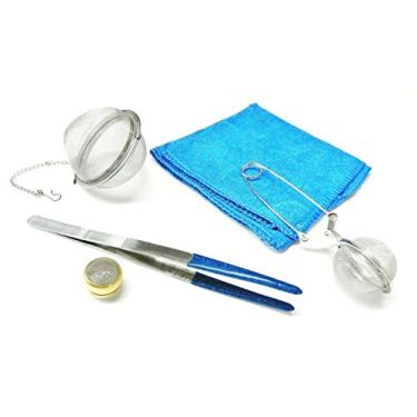 Imagem de Jewelry Cleaning Tools Ultrasonic Steam Cleaning Accessories PVC Tweezer Stainless Baskets Micro Fiber Wiping Towel