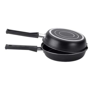 Imagem de Frigideira Dupla 14 Omeleteira Gourmet Antiaderente Alumínio Multiflon