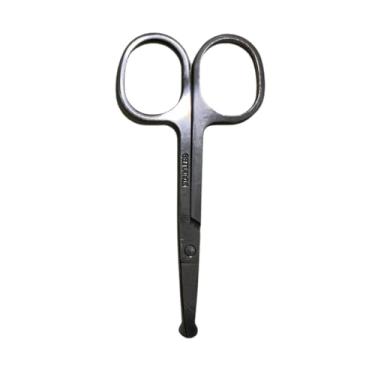 Imagem de Tesoura para Barba e Bigode - Aço Inox com Ponta Arredondada - Precisão para Acabamento Facial e Aparador de Pelos - Tesoura Sem Ponta