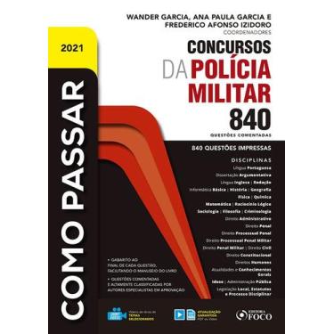 Imagem de Livro - COMO PASSAR EM CONCURSOS DA POLICIA MILITAR - 840 QUESTÕES COM