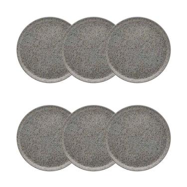 Imagem de Conjunto De Pratos De Sobremesa 06 Peças Flat Gray Oxford