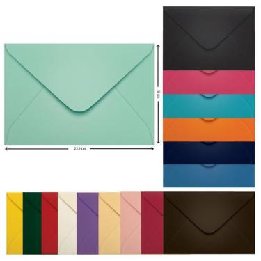 Imagem de Envelope Convite Colorido 16 x 23,5 cm Scrity 100 Unidades, Tahiti
