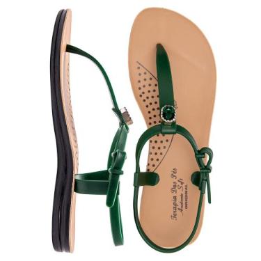 Imagem de Sandalia Ortopédica Feminina Confortavel Rasteira Terapia dos Pés, Ver