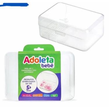 Imagem de esterilizador adoleta de mamadeiras para micro-ondas  para até 2 mamad