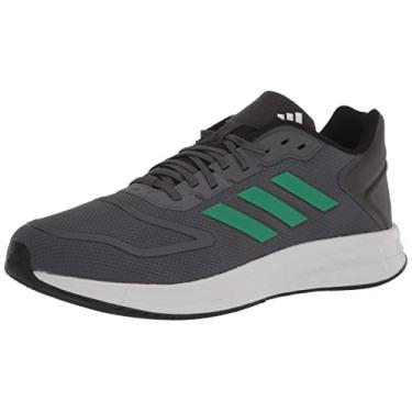 Imagem de adidas Tênis de corrida masculino Duramo Sl 2.0, Cinza/verde quadrado/branco, 6.5