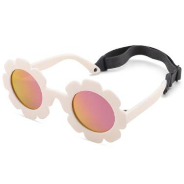 Imagem de Óculos de Sol Polarizados Bouryo para Bebês (0-24 Meses) - Com Alça Fl