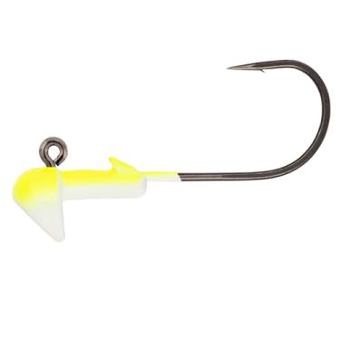 Imagem de Northland Tackle Cabeças em pé de tungstênio, 2 pacotes, Super-Glo Chartreuse White, tamanho 10 ml para Walleye, robalo e tipo de peixe
