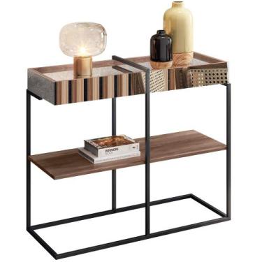 Imagem de Aparador Decorativo Espelhado Industrial D01 Art Demolição - Inoviza